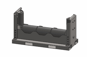 Pipe rollers for bundle of pipes, max diameter 1140mm, max capacity 5 tons